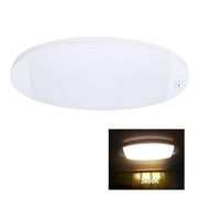 Facon LED RV Dome Light, 9-1/4 Length Oval Pancake Light, 12 Volt Interior Ceiling Dome Light with On/Off Switch for RV Motorhomes Camper Caravan Trailer Boat