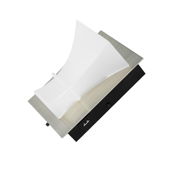 Facon  LED Wall Lamp Sconce Bedside Reading Light With USB Charger 3500K