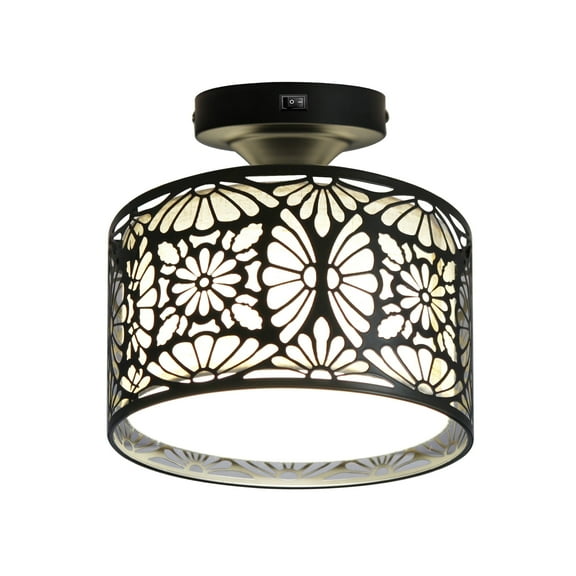 Facon RV Decorative Fabric Dinette Light Dining Table Pendant Light, 12Volts 4000K Cool White Interior Light For RV Motorhome Camper Trailer