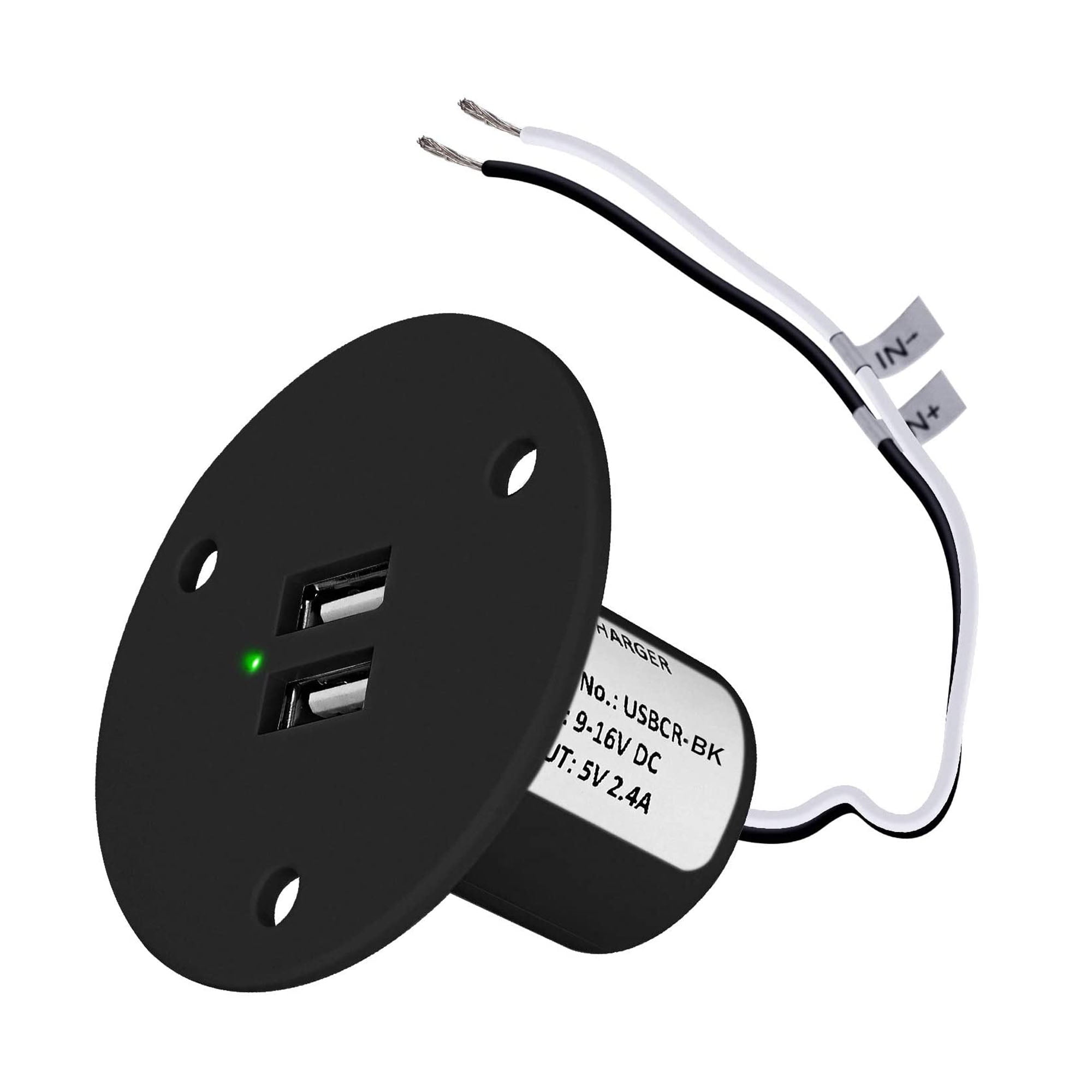 Facon RV USB Charger Socket Power, High Speed Charging 5V / 2.4A Dual ...