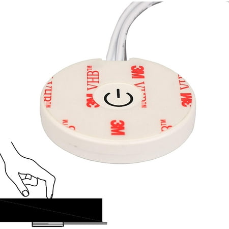 Facon Touch Dimmer Switch, Touch Detecting from Insulation Materials(Wood or Others), 12Volt / 24Volt DC, Use with LED Lights, Incandescent and Halogen Bulbs for RV, Camper, Marine, and Strip Lights