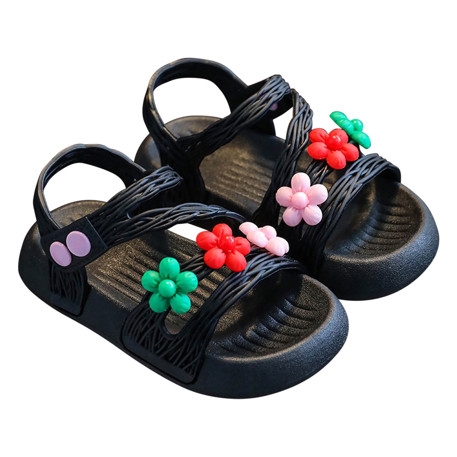 Facrlt Girls' Summer Anti-skid Soft Soles Sandals Children's Flower ...