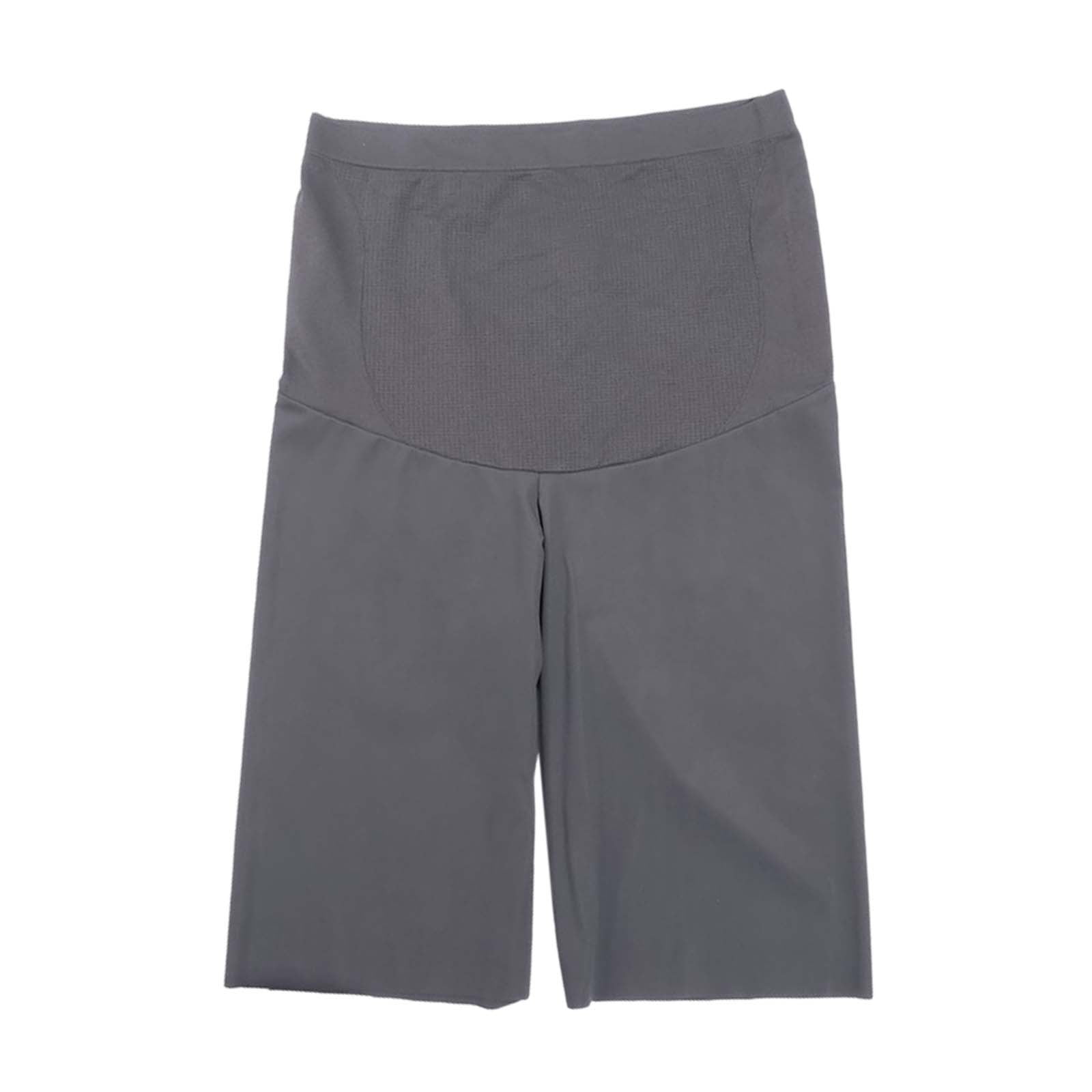 Facrlt Pregnant Women's Thin High Waist Pants Abdominal Control Pants