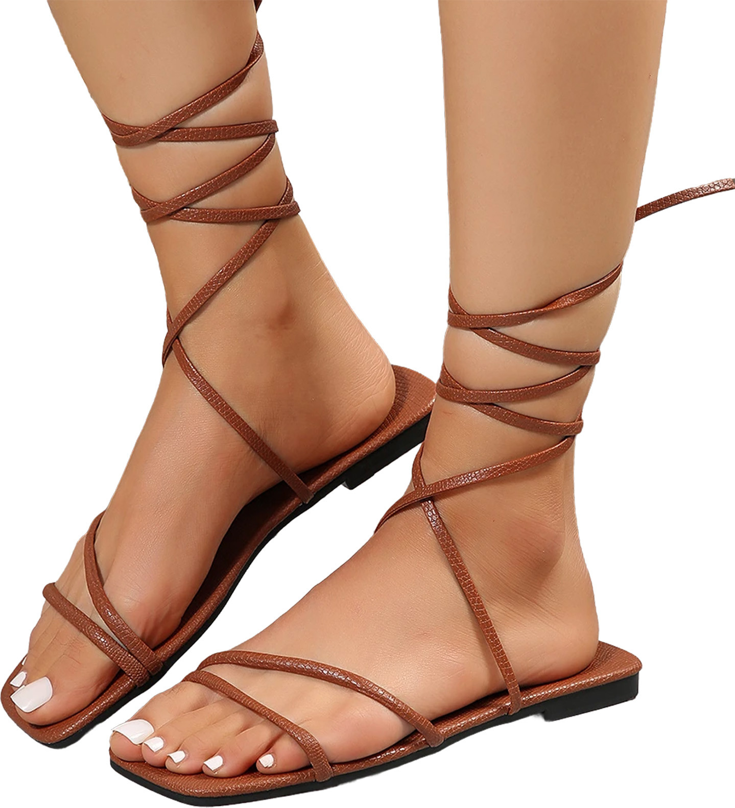 Flat wrap around sandals outlet