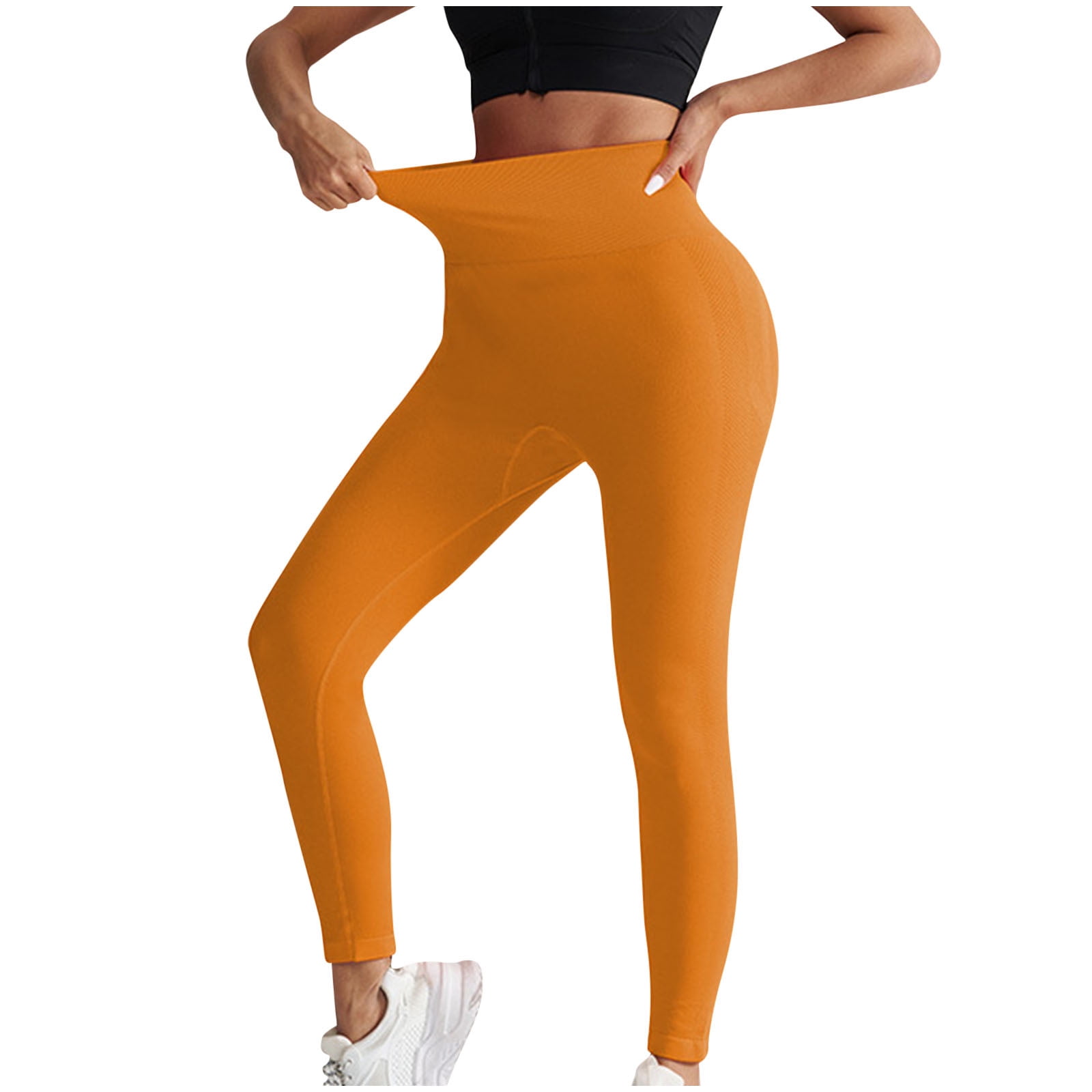 Facrlt Women's High Waist Rise Yoga Pants Long Summer Workout Pants