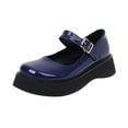 thumbnail image 1 of Facrlt Women's Vintage Mary Jane Doll Flat Leather Shoes, 1 of 9
