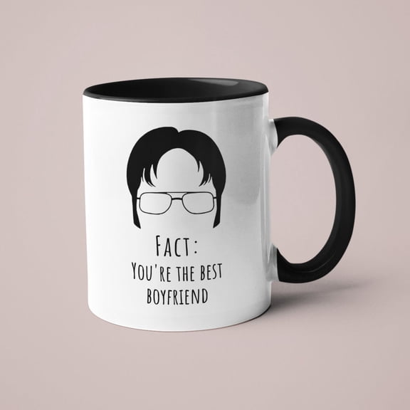 Fact: You're the Best Boyfriend Mug - Dwight Schrute Mug - The Office Mug - TV Show Mug - The Office USA - Valentines Mug - Gift for him