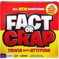 thumbnail image 1 of Fact or Crap Knowledge Board Game, 140 Cards, 200 Tokens, 1 Sand Timer, 1 Game Board, 1 of 5