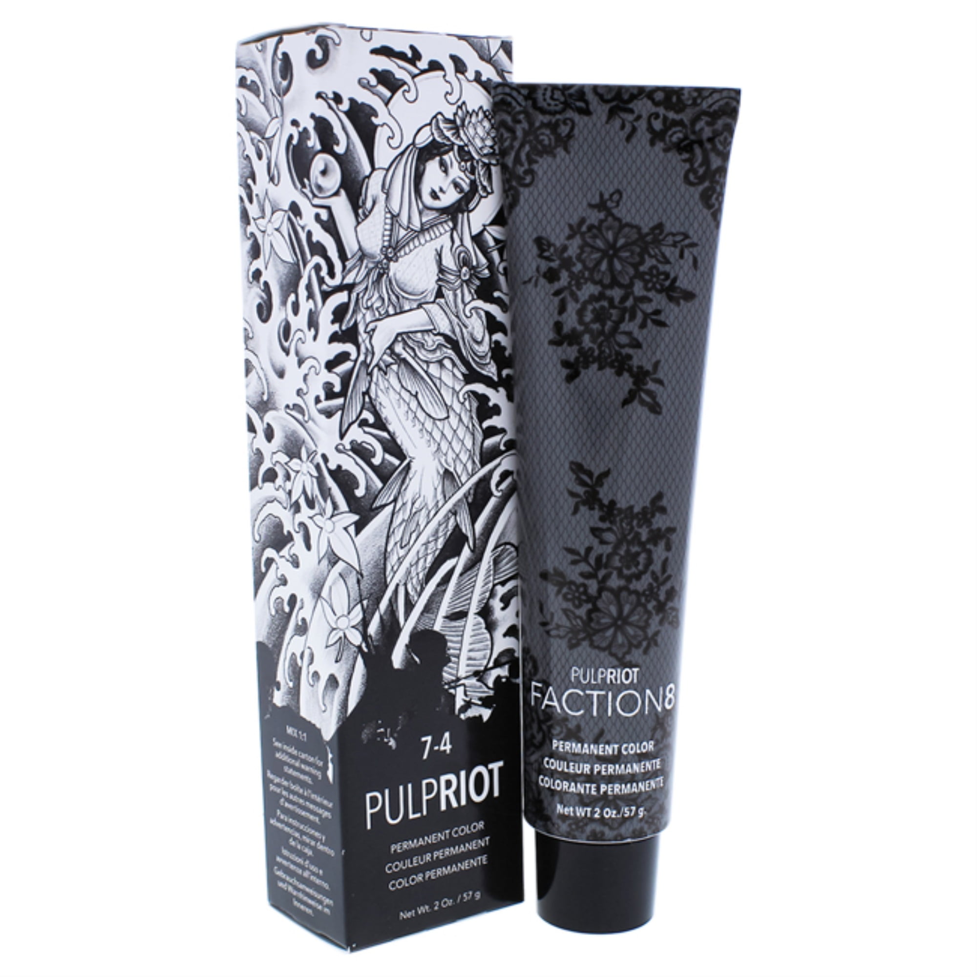 Faction8 Permanent Hair Color 7-4 Copper by Pulp Riot for Unisex - 2 oz ...