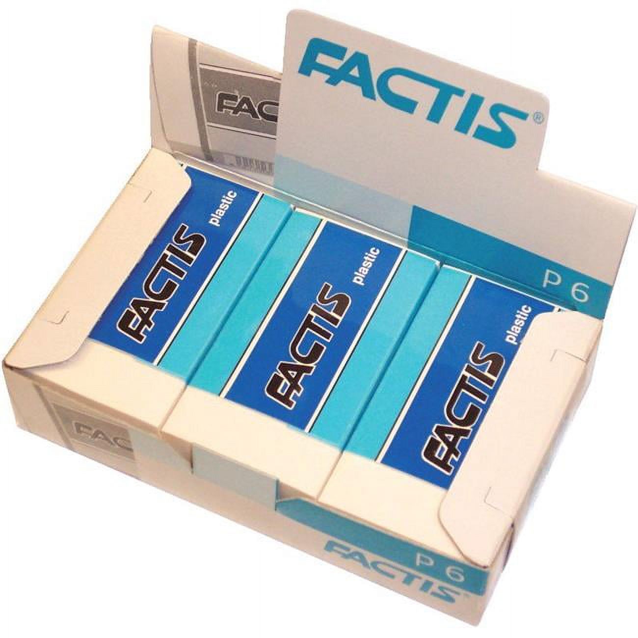 Factis 2003204 Non-Abrasive Self-Cleaning Graphite Plastic Eraser ...