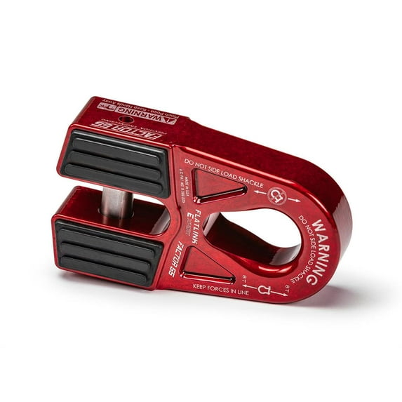 Factor 55 00080-01 Winch Cable Shackle Mount FlatLink E 16K LB Cap Anodized Red