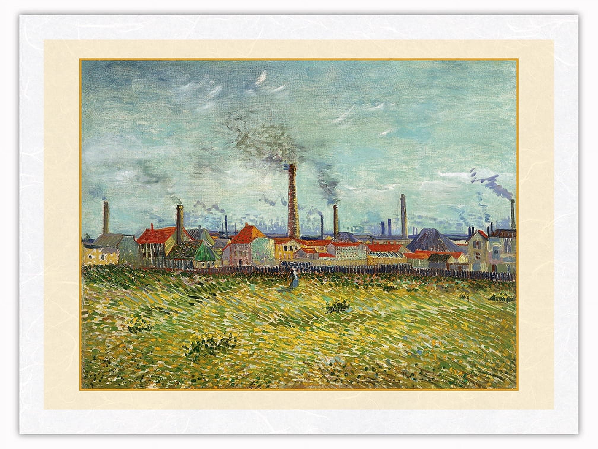 Factories at Clichy, France - From an Original Color Painting by ...
