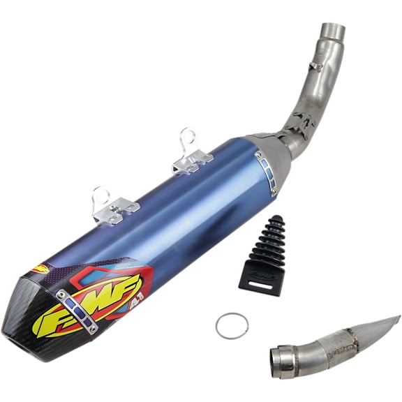 Factory 4.1 RCT Slip-On Exhaust (Titanium Anodized with Carbon Fiber Cap) for 19-22 KTM 350SXF