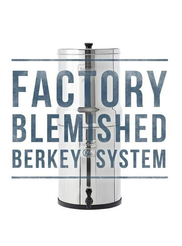 Factory Blemished Berkey Water Filter Systems: Travel, Big, Royal, Imperial, Crown