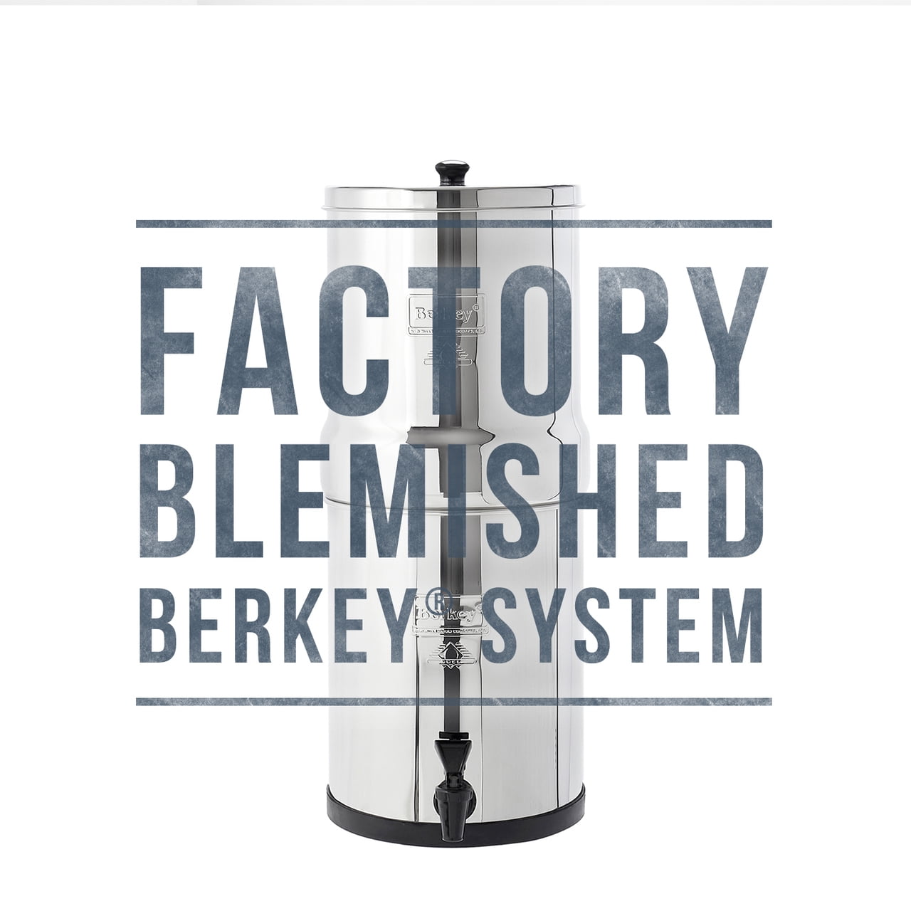 Factory Blemished Big Berkey Water Filter System (2.25 gal)