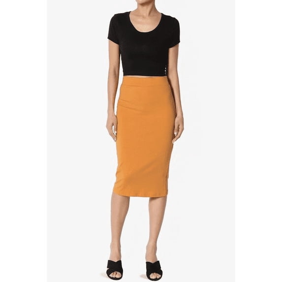 Factory Custom Knitted Skirt Mature Lady Sexy Bodycon High Waist Stretch Pencil Skirt