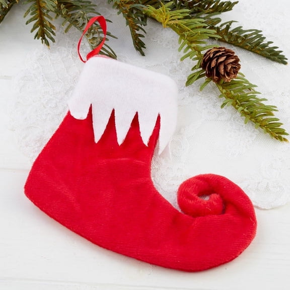 Factory Direct Craft 24 Small Red Elf Stockings | Bring the Magic of Christmas Home
