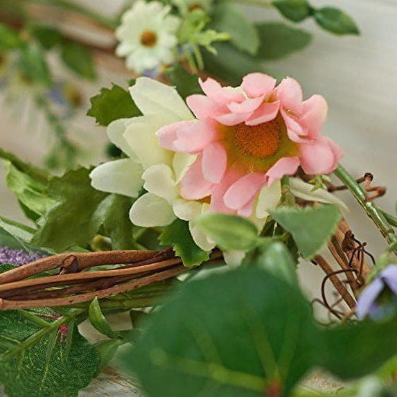 Factory Direct Craft Artificial Fresh Looking Wildflowers on a Twig Garland