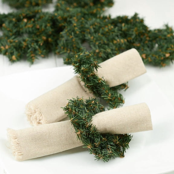 Factory Direct Craft Artificial Holiday Pine Wreaths Package of 12