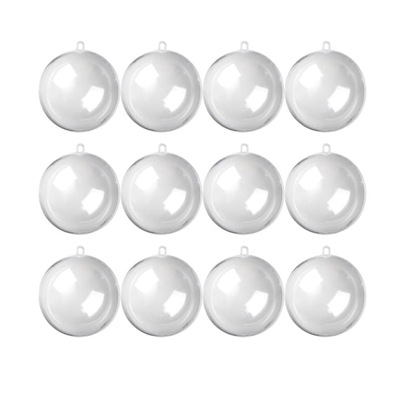 Food Factory Set Factory Direct Craft Clear Acrylic Fillable Ball Ornaments, Set of 12 ...