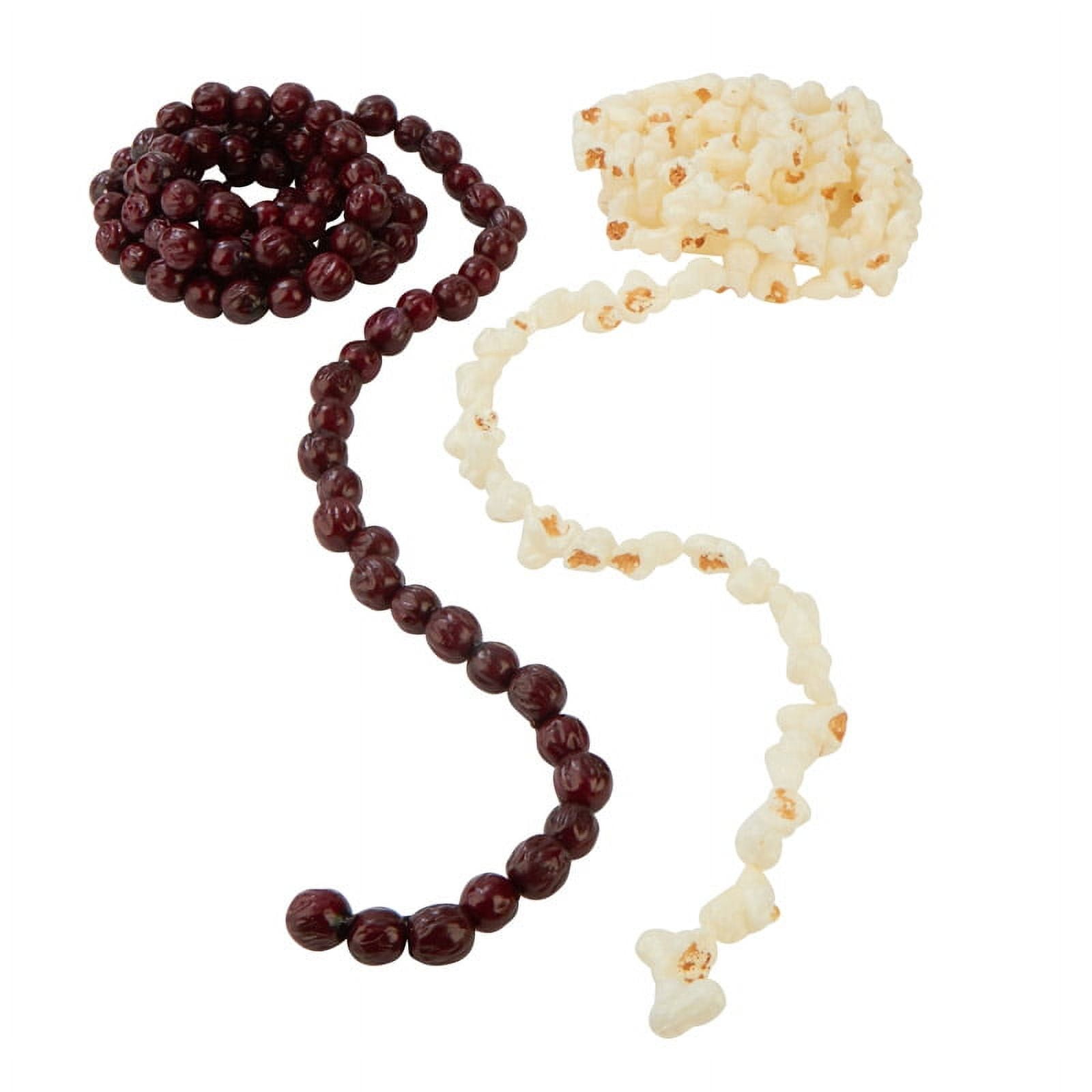 Faux Popcorn and Cranberries Garland for Christmas Tree Decoration by  Factory Direct Craft - Old Fashion Artificial String Popcorn and Cranberry  Bead