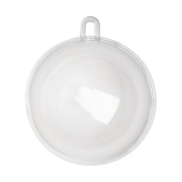 Factory Direct Craft Fillable Clear Plastic Ball Ornaments | 70mm | 6 Pack