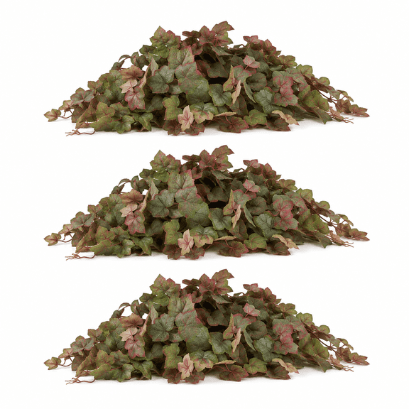 Factory Direct Craft Artificial Grape Leaf Bushes, Set of 3, 32 Inch Greenery Stems