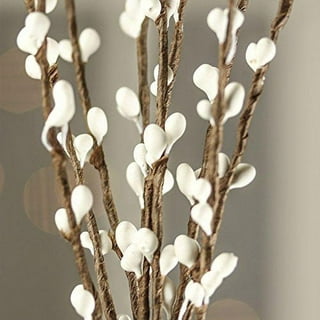 Factory Direct Craft Package of 12 White Pearl Berry Floral Sprays