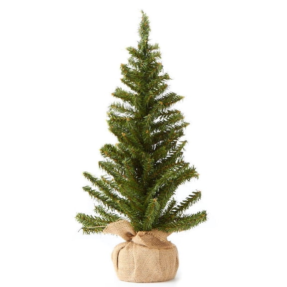 Factory Direct Craft Group of 2 Artificial 18 Inch Pine Christmas Trees