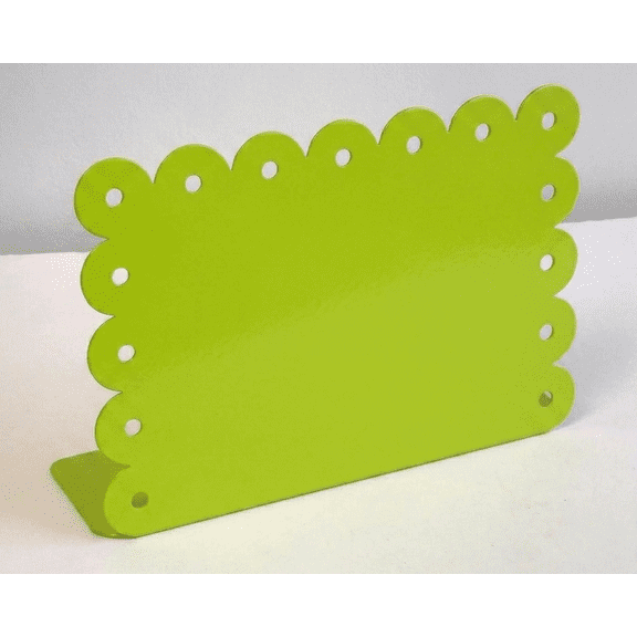 Factory Direct Craft Horizontal Lime Green Enamel Magnetic Picture Frames Set of 2