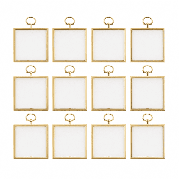 Factory Direct Craft Mini Gold Square Plastic Frames, Set of 12, 2.5 Inch Craft Display Frames