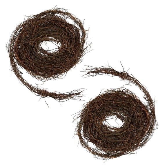 Factory Direct Craft Natural Rattan Twig Vine Garlands, Set of 2, 15 Foot Grapevine Craft Garlands