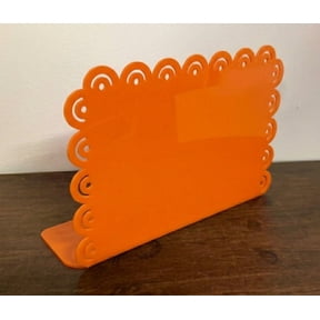 Factory Direct Craft Orange Scalloped Horizontal Enamel Picture Frames Set of 2