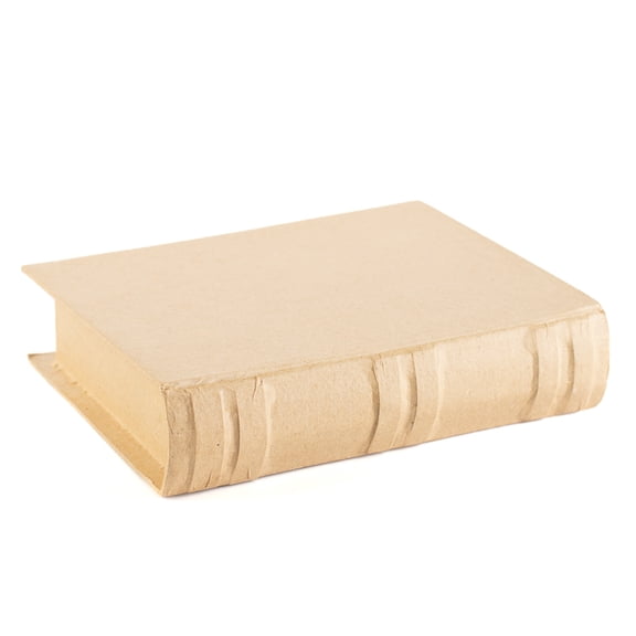 Factory Direct Craft Paper Mache Book Boxes Set of 2 Unfinished DIY Craft for Painting and Decorating