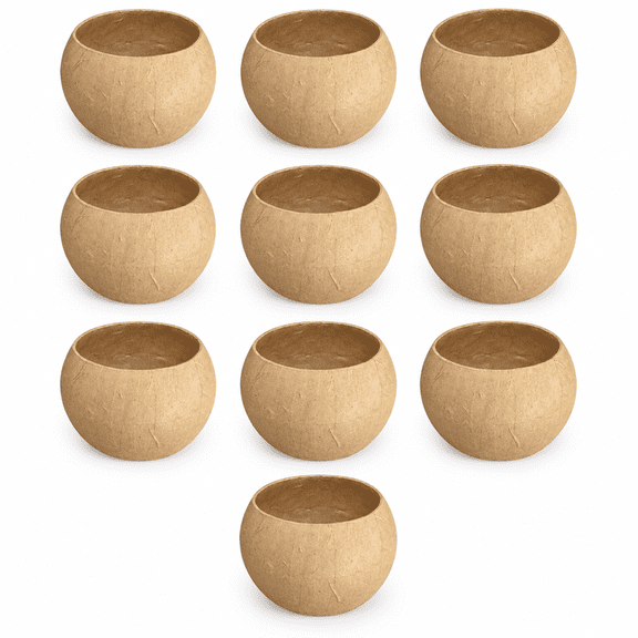 Factory Direct Craft Paper Mache Round Bowls, 3 x 4 inch, Set of 10