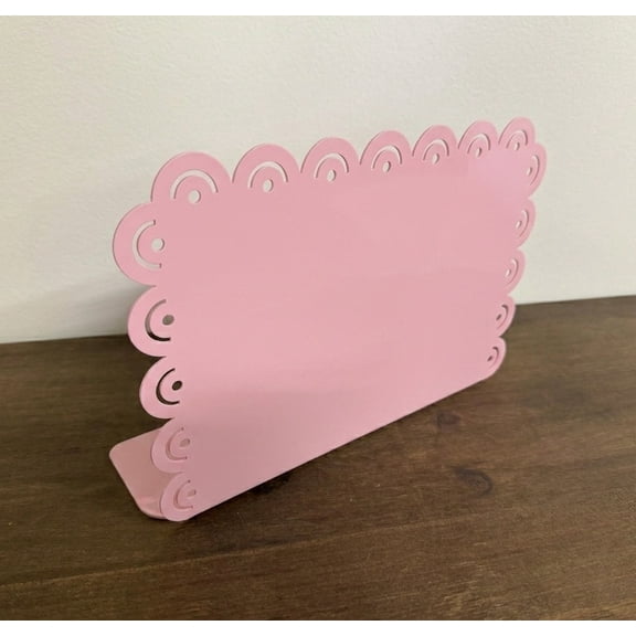 Factory Direct Craft Pink Scalloped Horizontal Enamel Picture Frames Set of 2