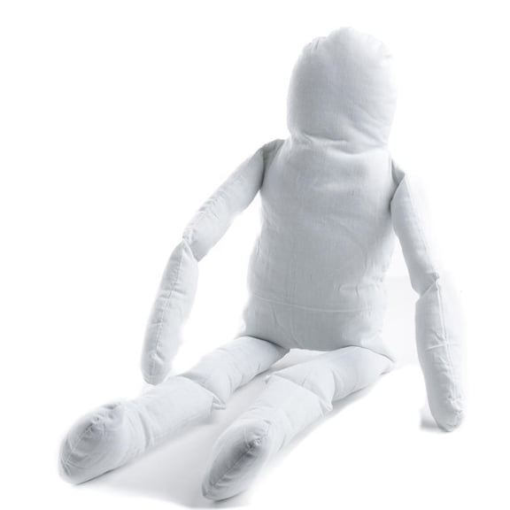 Factory Direct Craft Pre-Stuffed Natural Muslin Doll Body, 27 Inch Primitive Doll Making Form