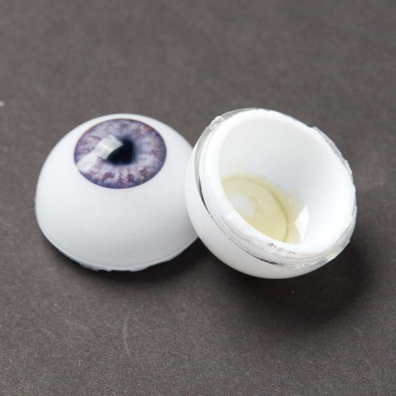 Factory Direct Craft Realistic Light Violet Half Round Doll Eyes, 3 Pairs