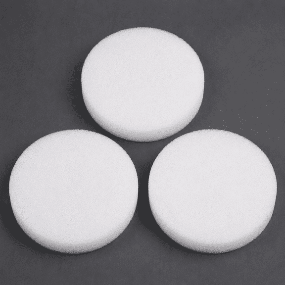 Factory Direct Craft Round White Foam Discs, Set of 3, 10 Inch Craft Foam Circles for Floral Arrangements and DIY Projects