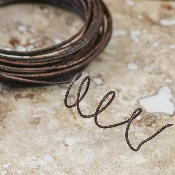 Factory Direct Craft 20 Gauge Rusty Tin Craft Wire Package of 6