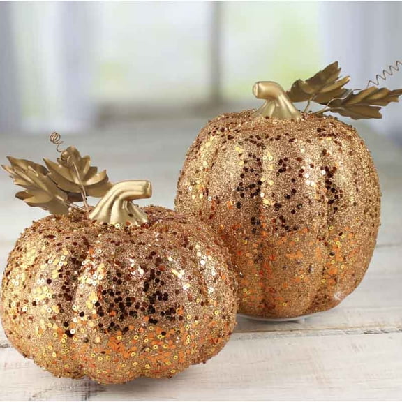 Factory Direct Craft Sparkling LED Pumpkins