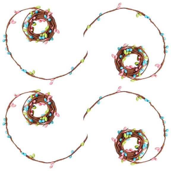 Factory Direct Craft Springtime Pip Berry Rope Garlands, Set of 6, 72 Inch Spring Pastel Garlands