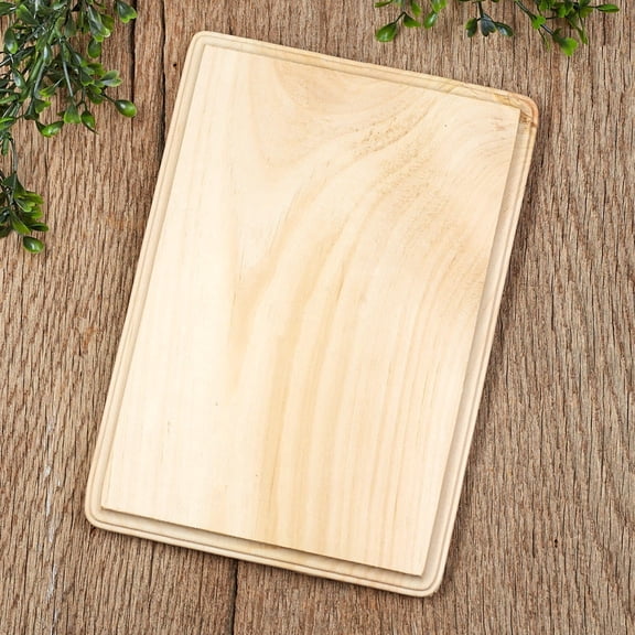 Factory Direct Craft Unfinished Beveled Wooden Rectangle Plaques, Set of 3, 9 x 7 Inch Wood Craft Signs