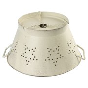 Factory Direct Craft White Washed Metal Colander Lamp Shade