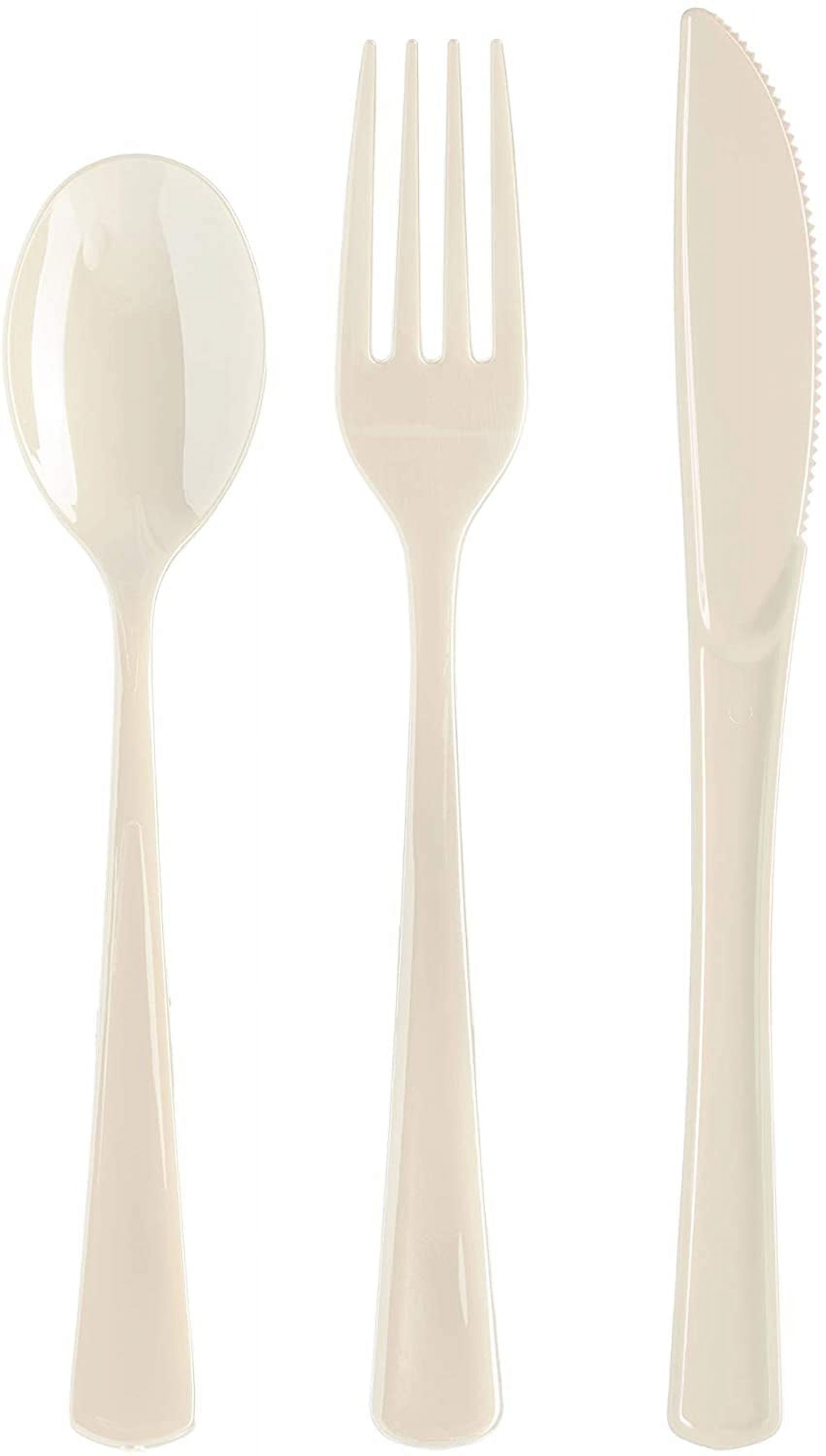 Factory Direct Ivory Cutlery Combo Pack - 144 Ct. - Walmart.com
