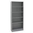 thumbnail image 1 of Factory Direct Partners All Ages Laminate Bookcase 5-Shelf 72" Height - Gray, 1 of 5