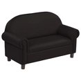 thumbnail image 1 of Factory Direct Partners Little Lux Preschool Upholstered Sofa - Black, 1 of 1