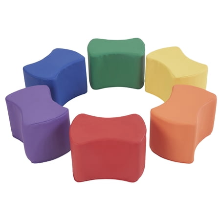 Factory Direct Partners SoftScape Butterfly Seating Set 10in Height, 6-Piece