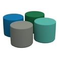 thumbnail image 1 of Factory Direct Partners Softscape 18" Round Ottoman Set - Contemporary (Pack of 4), 1 of 3