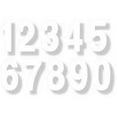 thumbnail image 1 of Factory Effex 03-0202 White 5" Pro Number Graphic, 1 of 1